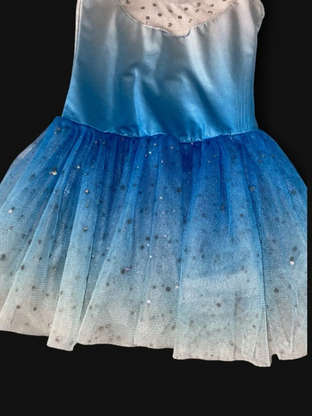Blue Ombre Sparkle Tutu Costume Dress for Kids